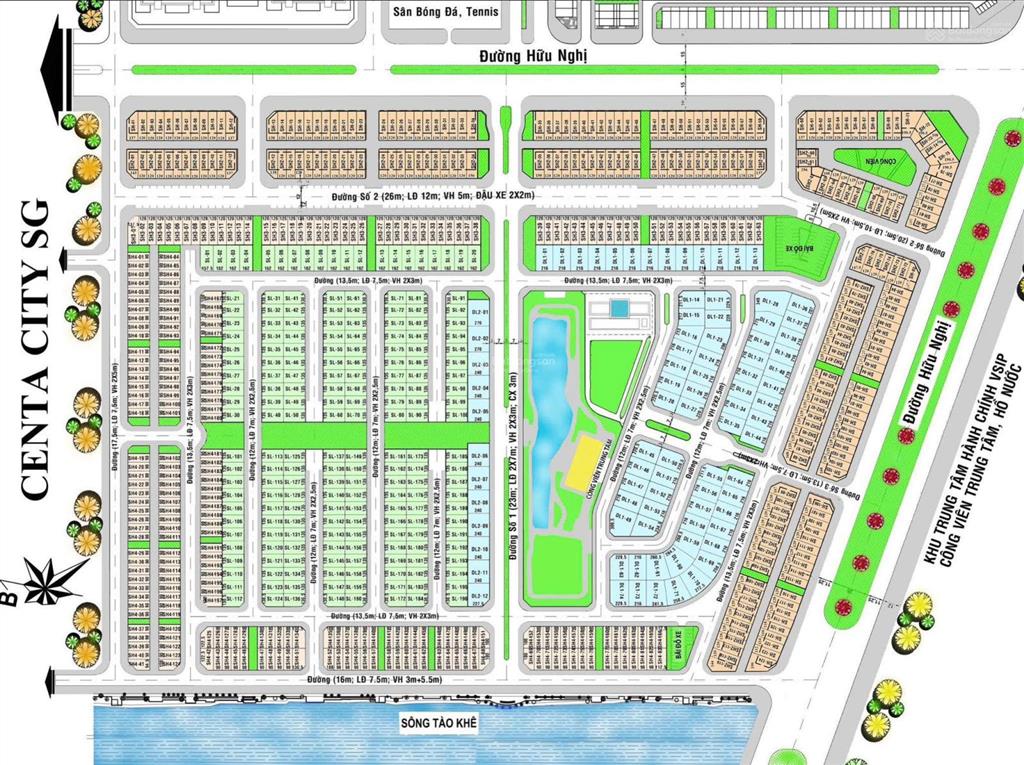 Chỉ 6,5 tỷ sở hữu shophouse 90m2 centa city vsip bắc ninh  mặt tiền 6m  sổ hồng lâu dài