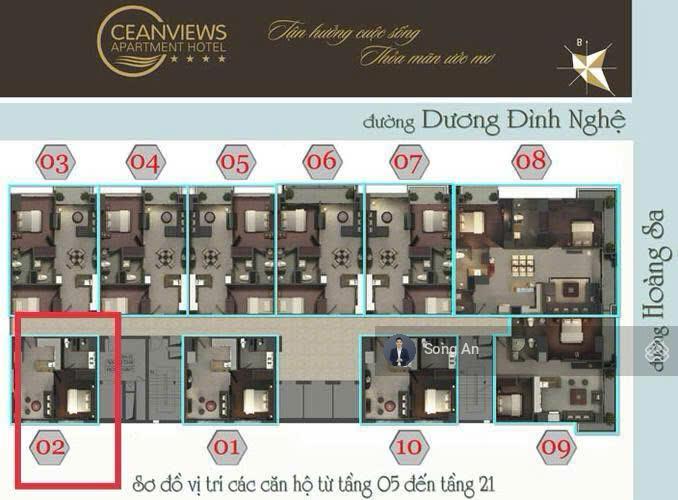 Tôi chính chủ cần bán gấp căn hộ á la carte, giá siêu lướt biển mỹ khê, sổ hồng lâu dài có sẵn