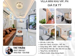 Villa mini phan xích long full nội thất cao cấp nở hậu tài lộc chỉ hơn 7 tỷ