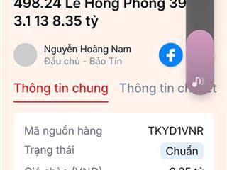 Hiếm nhà lê hồng phong hẻm vip 5m. phường vườn lài dt 39m² ngay vòng xoay ngã 7 bán 8.35 tỷ tl