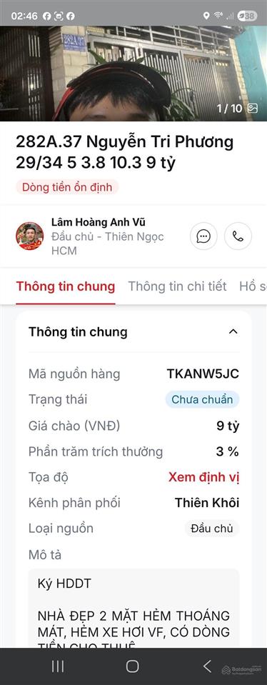 Nhà đẹp giá rẻ. 2 mặt hẻm xe hơi thoáng mát. dt 34m2. 5 tầng, 9 tỷ tl