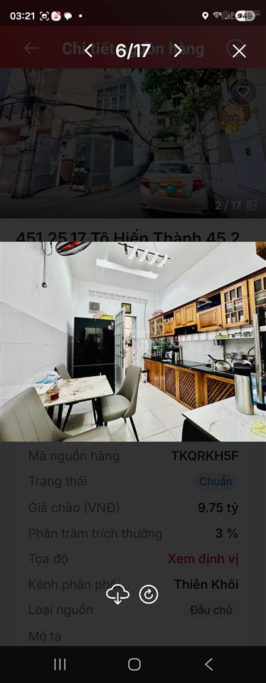  siêu phẩm tô hiến thành, hẻm xe hơi chạy quanh, góc 2 mặt tiền cực thoáng, 46m2, bán 9.75 tỷ
