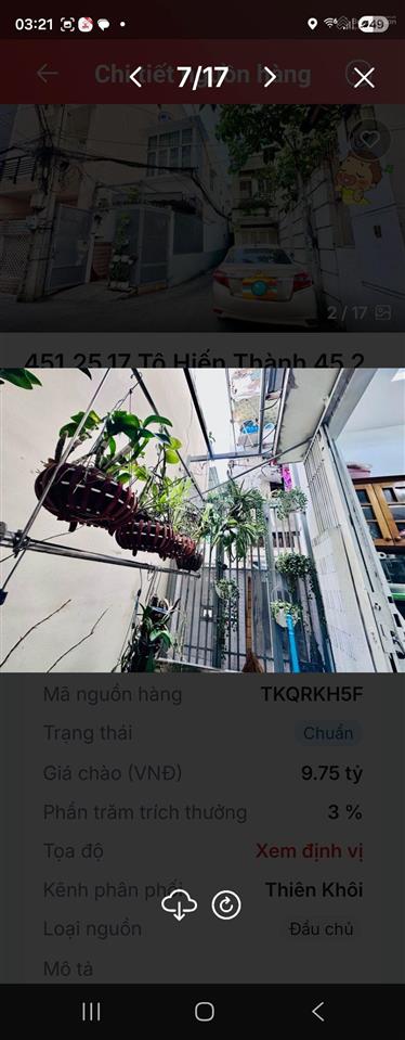  siêu phẩm tô hiến thành, hẻm xe hơi chạy quanh, góc 2 mặt tiền cực thoáng, 46m2, bán 9.75 tỷ