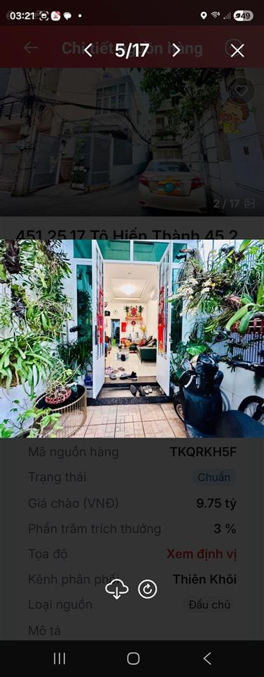  siêu phẩm tô hiến thành, hẻm xe hơi chạy quanh, góc 2 mặt tiền cực thoáng, 46m2, bán 9.75 tỷ