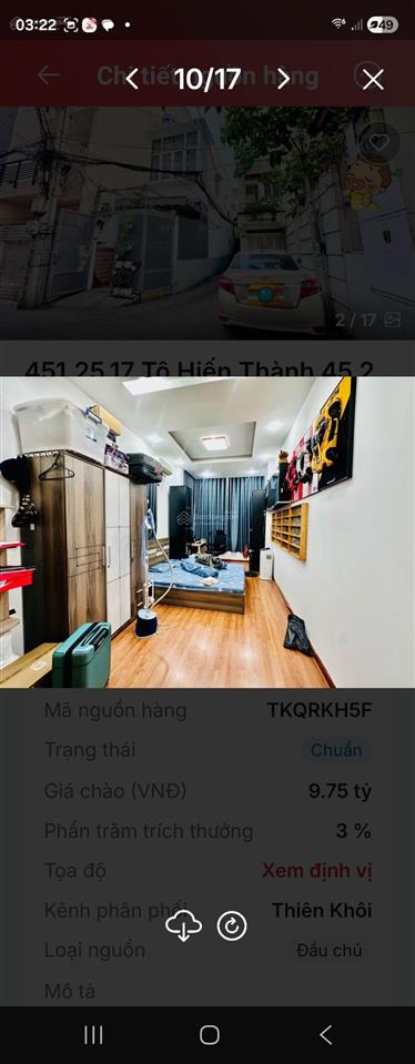  siêu phẩm tô hiến thành, hẻm xe hơi chạy quanh, góc 2 mặt tiền cực thoáng, 46m2, bán 9.75 tỷ
