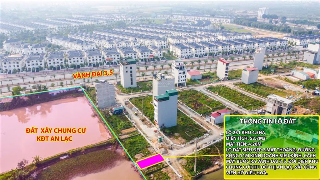 Bán lô đất thoáng trước thoáng sau, siêu thoáng, giá tốt nhất khu 4,5ha vân canh