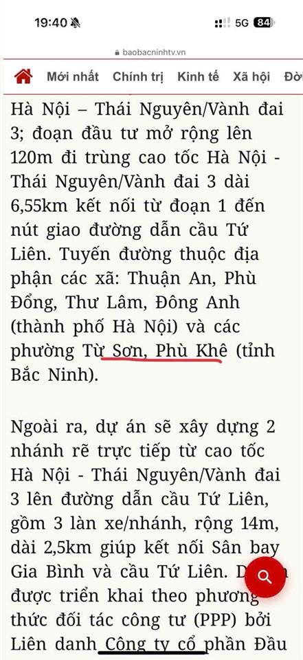 Bán nhanh đất nền xuất ngoại giao  diện tích 97.5m2 giá tốt nhất vị trí đẹp nhất từ sơn