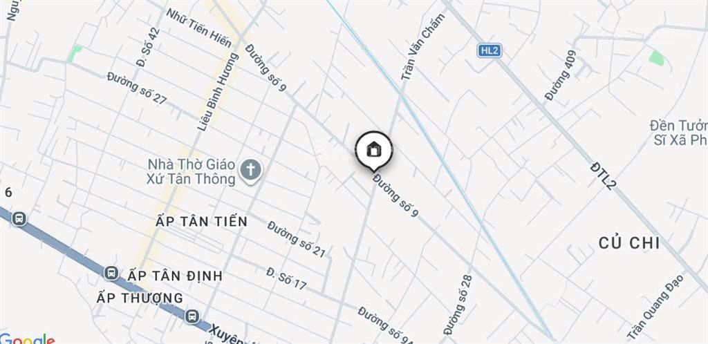 Chủ cần tiền gấp, bán lỗ lô đất 125m2 nằm ngay mặt tiền đường số 9 tân an hội, củ chi giá chỉ 890tr