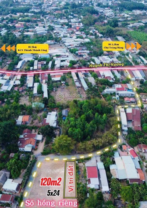 Bán đất thổ odt vị trí đẹp, giá mềm rộng 124m2 ngay tt trảng bàng