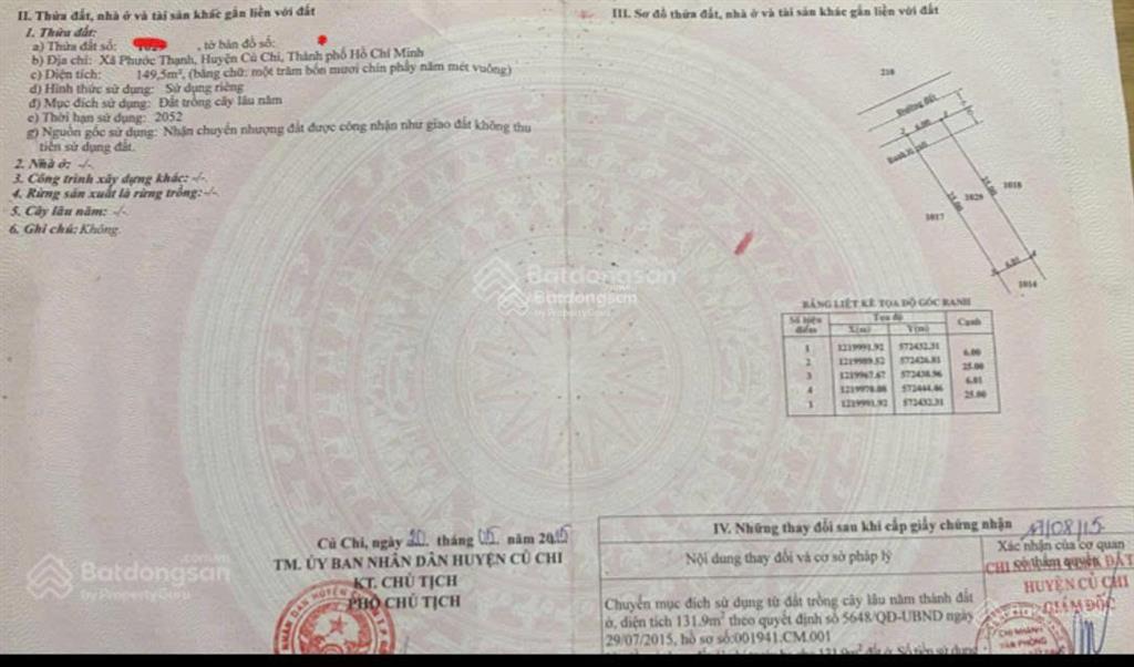 Chủ kẹt cần bán gấp khu đất đường ô tô xã phước thạnh huyện củ chi gần quốc lộ 22.
