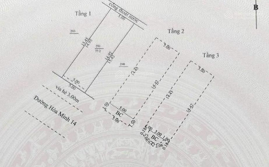 Mặt tiền hòa minh21 3 tầng mới full nộithất khu vực cận biển ô tô ngủ trong sân,trung tâm tiện ích
