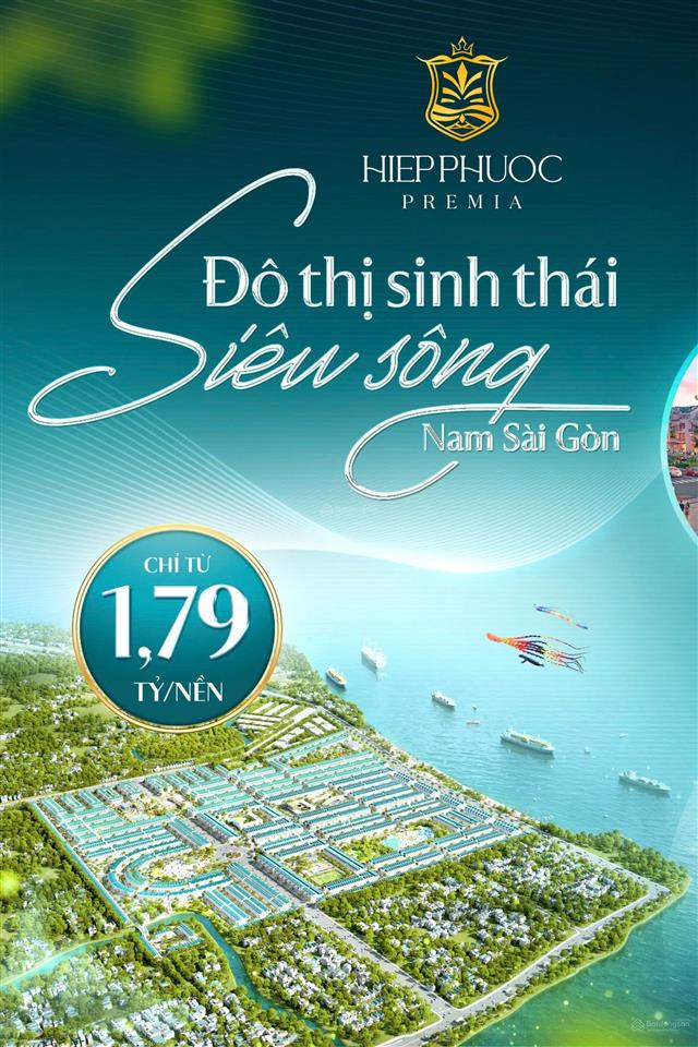 Bán đất nền hiệp phước premia, 1,79 tỷ, 80m2, đẹp, nhiều tiện ích ở phước vĩnh đông, cần giuộc