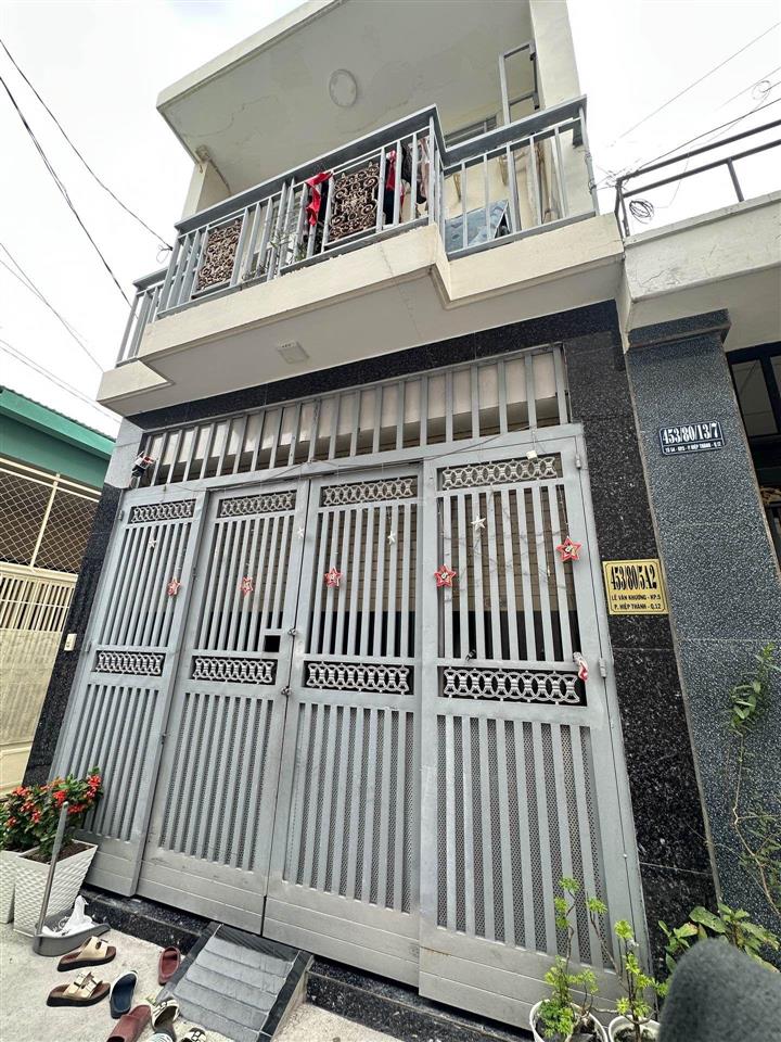 Căn góc hẻm xe hơi ngay chợ thiếc lê văn khương  nhà kiên cố ở ngay  nở hậu ~ 50m²  2 tầng