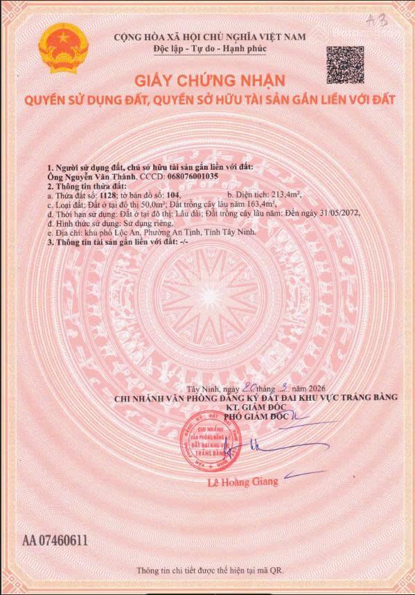 Chủ cần xoay vốn cần bán nhanh ,bán gấp đất đường thanh niên xã thái mỹ , dt 200m2, giá 800tr shr