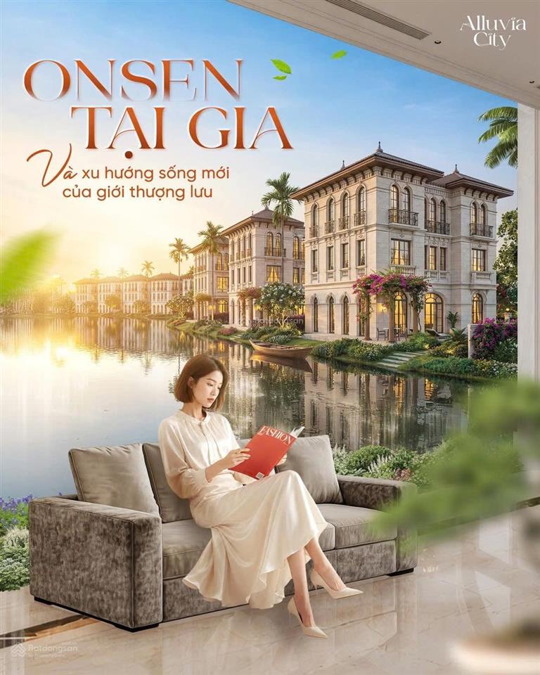 Chính thức nhận booking biệt thự khoáng nóng ven sông hồng  alluvia city