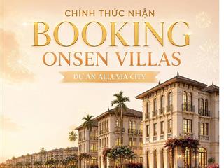 Chính thức nhận booking biệt thự khoáng nóng ven sông hồng  alluvia city