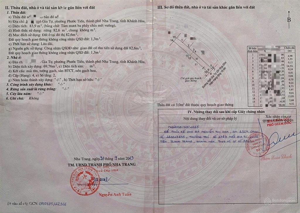 Bán nhà 3 tầng đường ngô gia tự, nha trang. gần đường lê đại hành. cách chợ xóm mới 300m