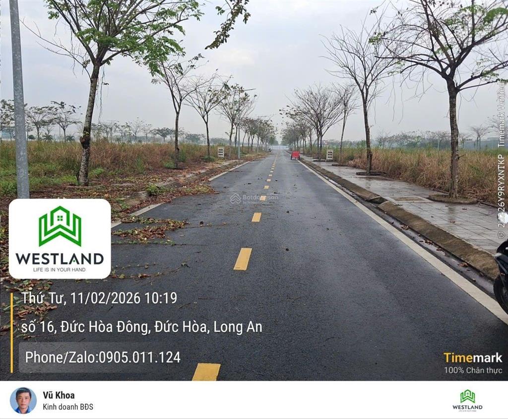 Đất nền thổ cư đường nhựa xe hơi ngay ranh bình chánh 90m2. giá chỉ 1 tỷ 250 triệu