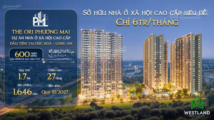 Nhà ở xã hội đầu tiên tại đức hoà, long an giá siêu rẻ chỉ dự kiến 20tr/m2
