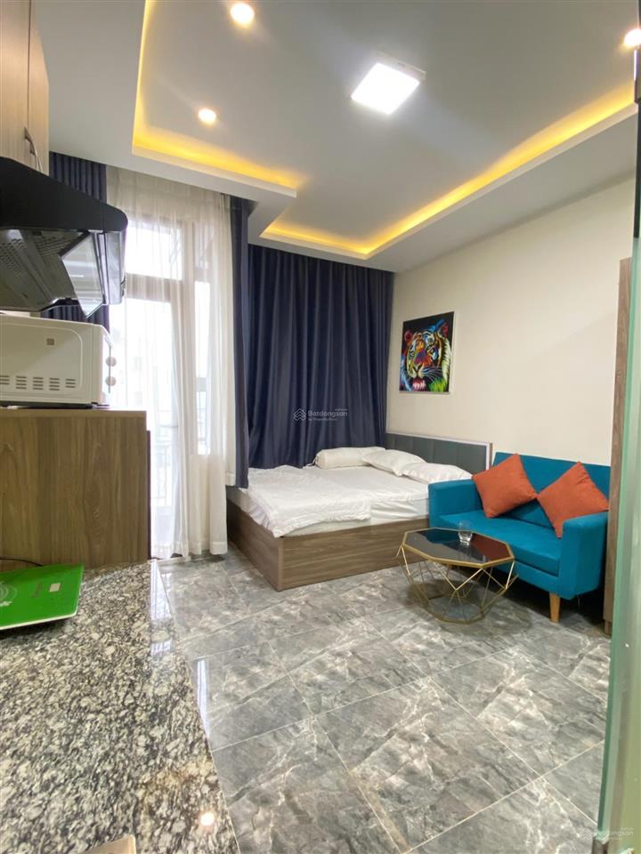 Cho thuê căn hộ studio ban công full nội thất khánh hội quận 4 gần cầu kênh tẻ