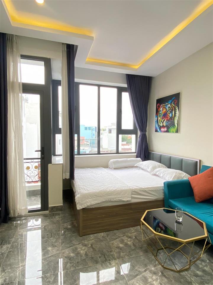 Cho thuê căn hộ studio ban công full nội thất khánh hội quận 4 gần cầu kênh tẻ