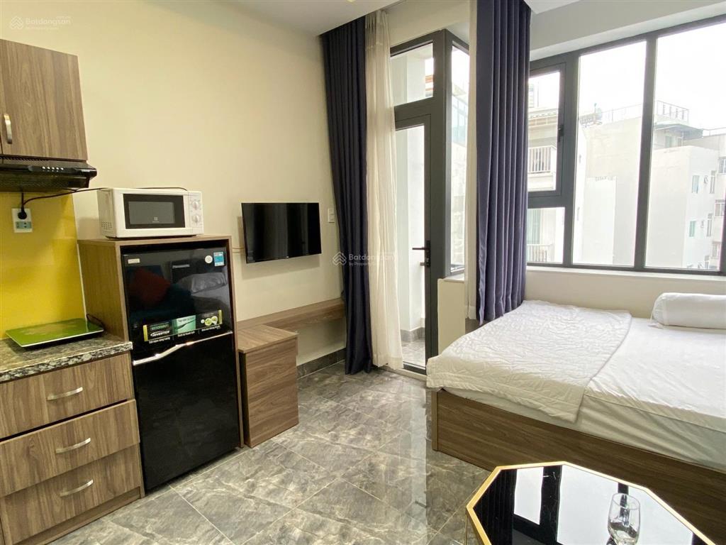 Cho thuê căn hộ studio ban công full nội thất khánh hội quận 4 gần cầu kênh tẻ