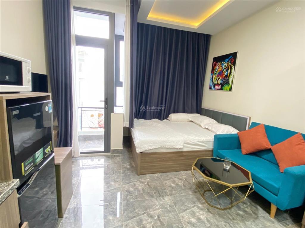 Cho thuê căn hộ studio ban công full nội thất khánh hội quận 4 gần cầu kênh tẻ