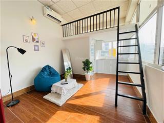 Tân sinh viên hutech  uef | studio gác lửng full nội thất, thang máy, view kính, giá từ 5 triệu