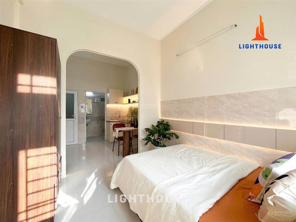 Studio tách bếp ban công, công nghệ tĩnh | gần hutech, văn lang, ngoại thương, uth  full nội thất
