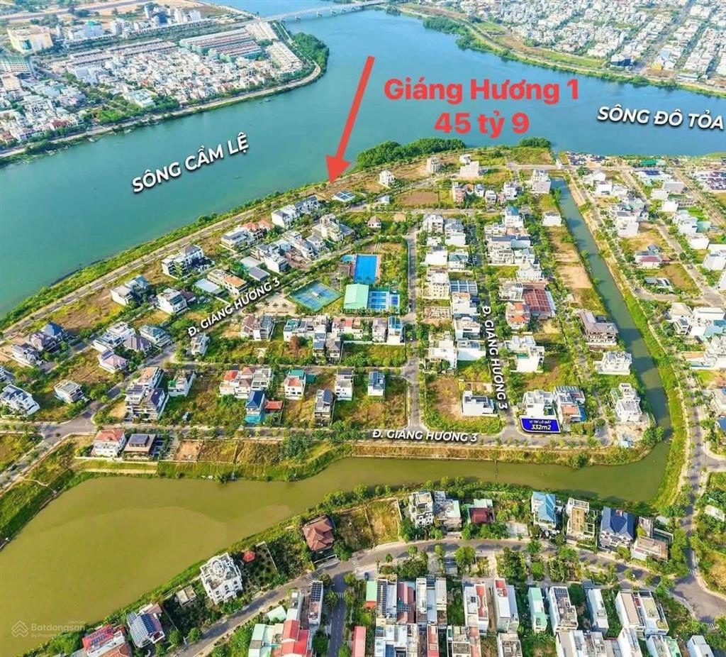 Lô đất biệt thự view sông gần khu euro 2  hòa xuân, đà nẵng