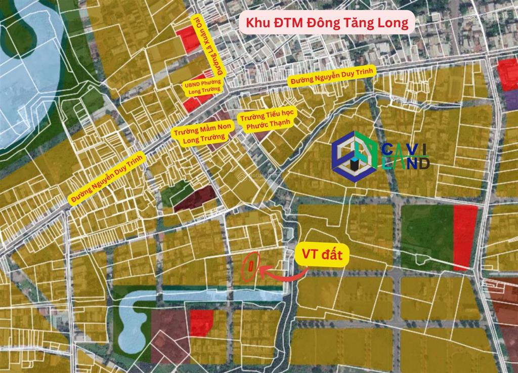 Bán đất long trường ngang 5m đẹp đường nhựa 6m
