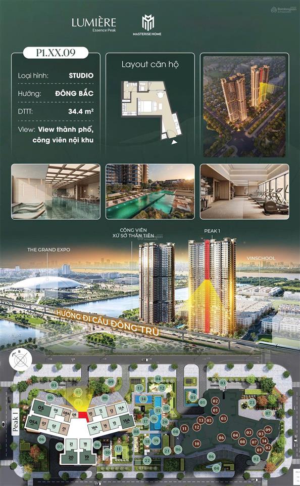 Studio vip nhất cổ loa, đón đầu hạ tầng metro