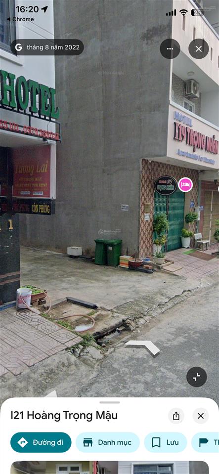 Diện tích 5x20=100 m2 đã lát nền xi măng, cho thuê lâu dài