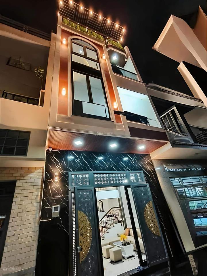Hẻm xe hơi  3 tầng mới btct  full nội thất  5m x 10m  phan huy ích  p.15  tân bình  7.6 tỷ.