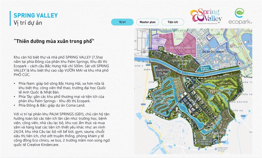 Bán nhà phố xẻ khe ecopark 1c ecopark, spring valley ecopark, thung lũng mùa xuân ecopark 160m2