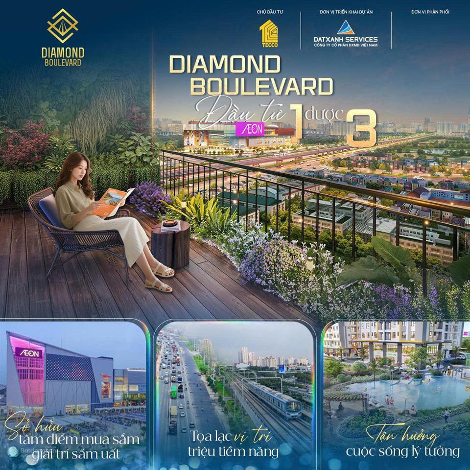 Bán căn hộ tại diamond boulevard full nội thất mặt tiền ql13