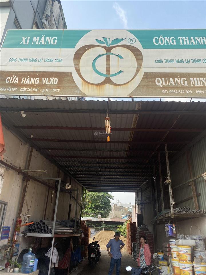 Bán đất mặt tiền phan văn hớn (gần trường chinh)  căn góc, diện tích lớn ~300m2