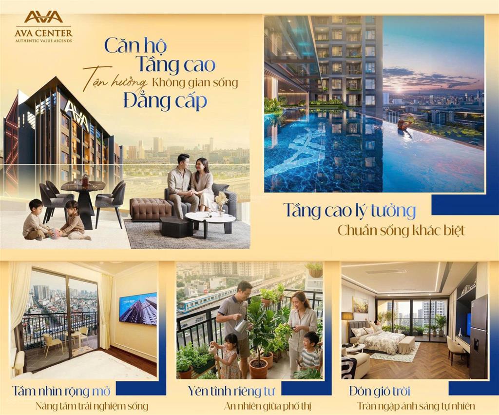 Căn hộ ava center  bàn giao full nội thất  giá chỉ từ 38tr/m2