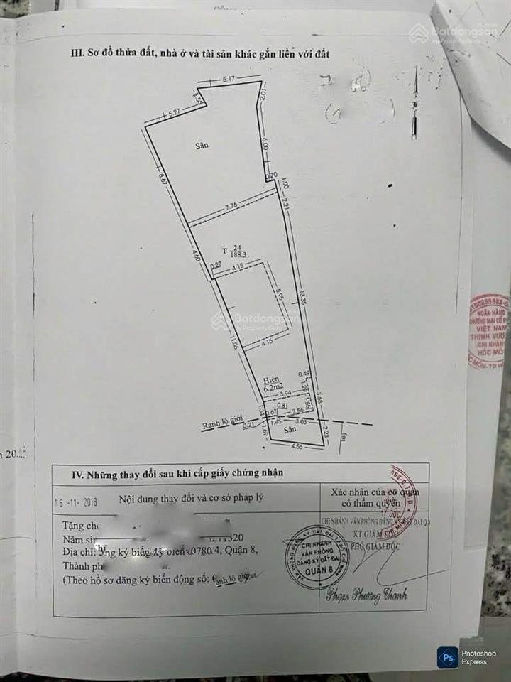 Bán gấp trong tuần 188m2 bình đông nở hậu 10m, 7,x tỷ chốt ngay