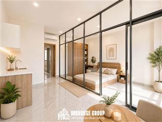 1 phòng ngủ  studio ban công full nội thất rộng 35m2 ngay aeon mall tân phú