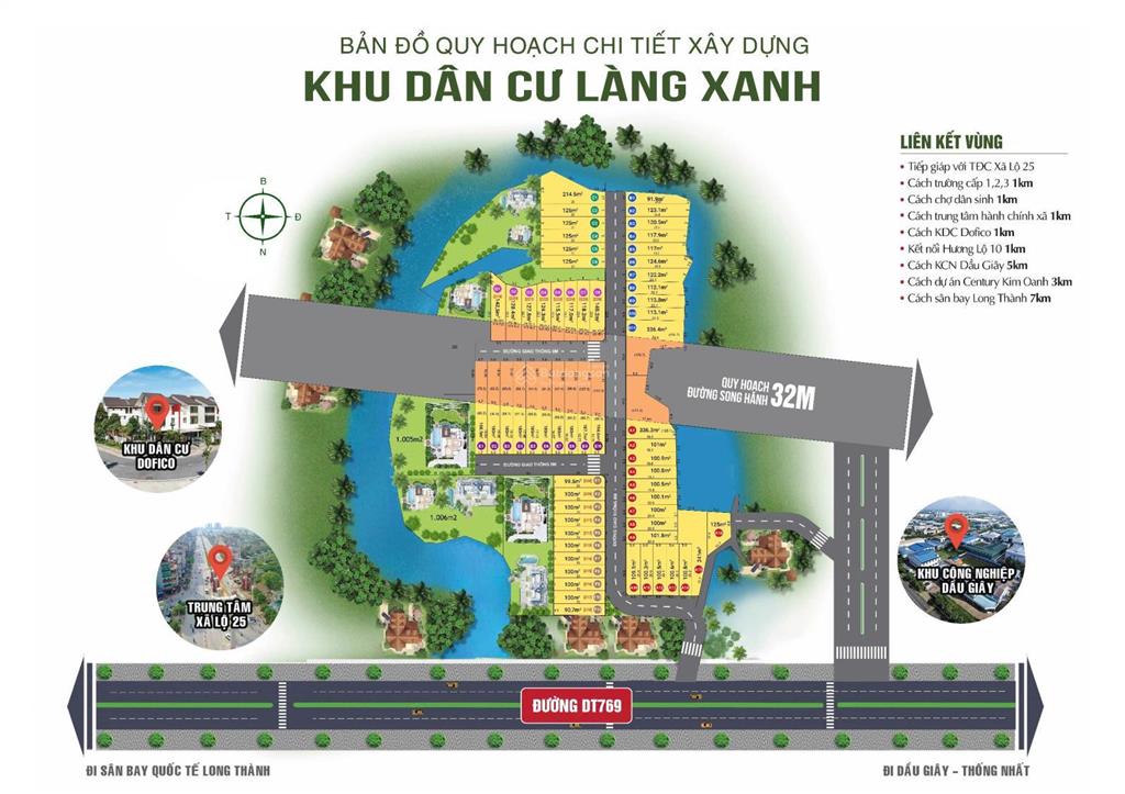 Đất thổ cư giá rẻ gần sân bay long thành  tiềm năng đầu tư cao