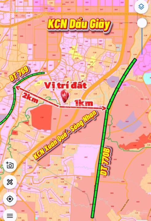 Đất nền thổ cư gần sân bay long thành cạnh kcn dầu giây