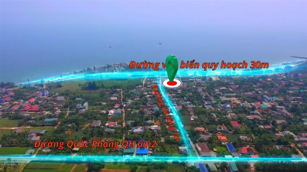 Đừng bỏ lỡ! lô đất đẹp 2 mặt tiền cách biển chỉ 100m