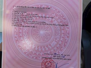 Chính chủ cần bán mảnh đất hướng nam khu tái định cư sau nhà hàng hồng hạnh 6 phường hùng thắng