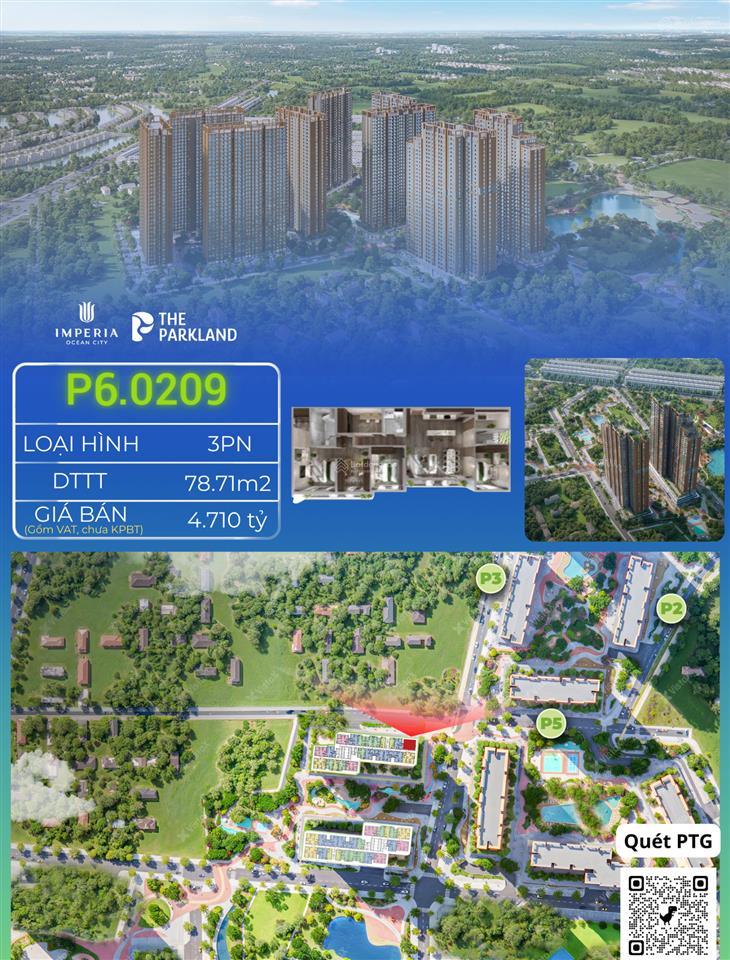 3pn 2wc giá 51,14 triệu/m2 diện tích 78,71m2, ck 13%, quà tặng bk 199 triệu, miễn phí 24 tháng