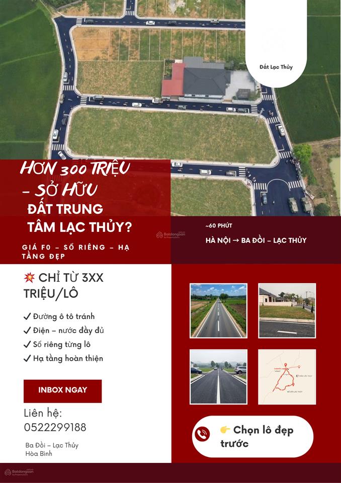 Hơn 300 triệu có thật sự mua được đất gần trung tâm ba đồi?