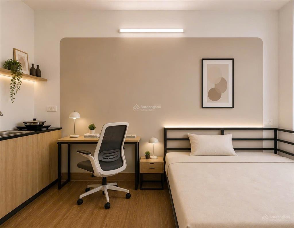 Căn hộ studio mới toanh lê thúc hoạch  full nội thất  có thang máy & hầm xe rộng!