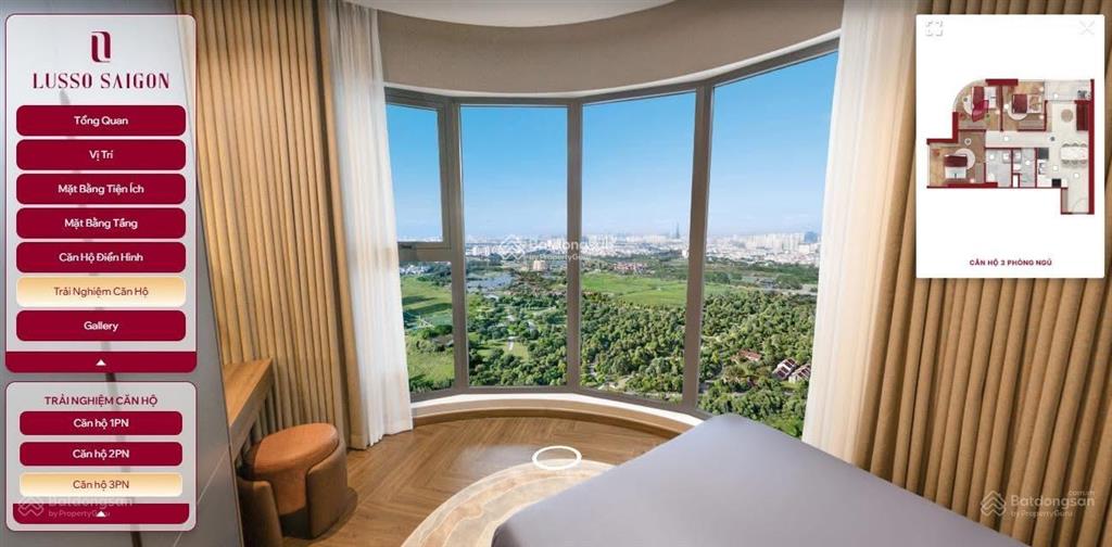 Lusso saigon căn 3pn tt 616 triệu sở hữu  view landmark, metro số 2 ngang nhà, all in one khối đế
