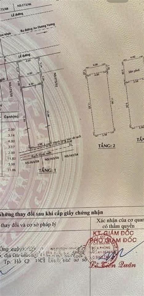 Chỉ 6.3 tỷ  có ngay dt khủng 68m an dương vương giáp lý chiêu hoàng