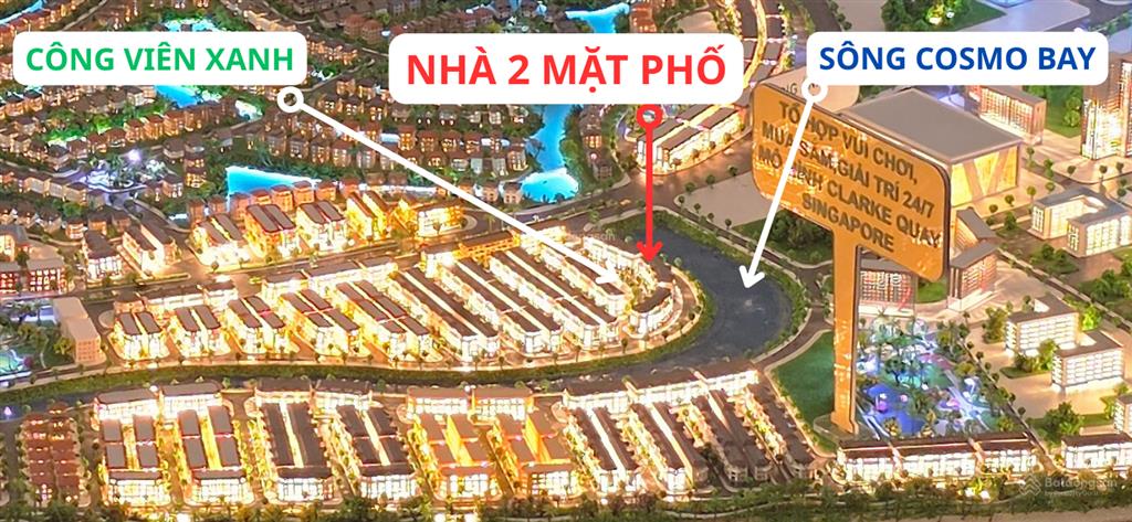 Bán nhà sân vườn 2 mặt phố, trước sông, sau công viên  vin cần giờ